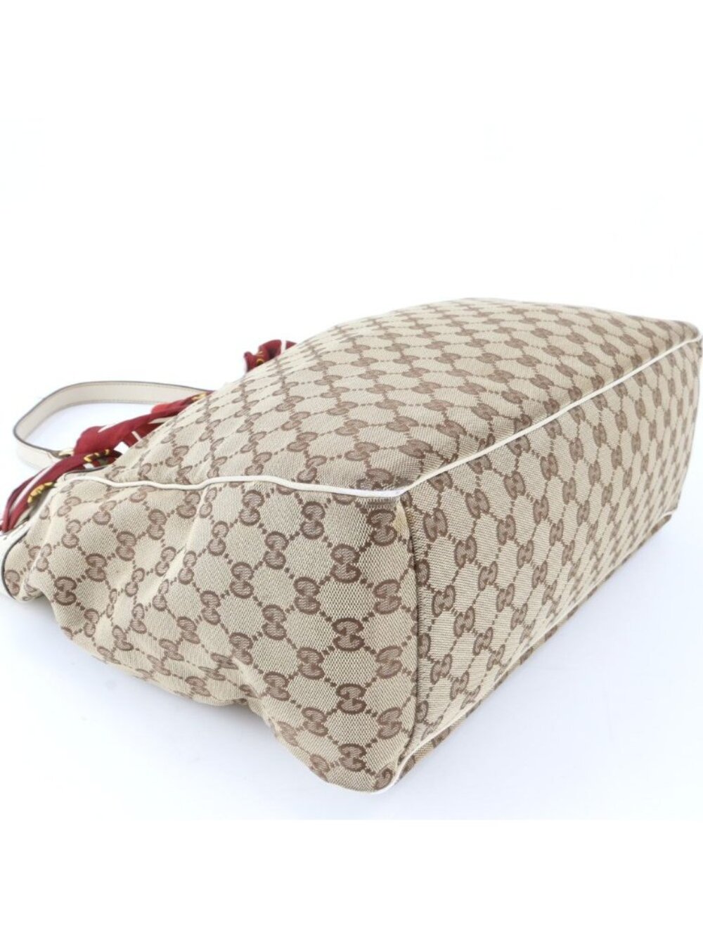 ★SOLD★ Gucci GG Canvas Posita No Leather Tote Shoulder Scarf - Picture 4 of 10